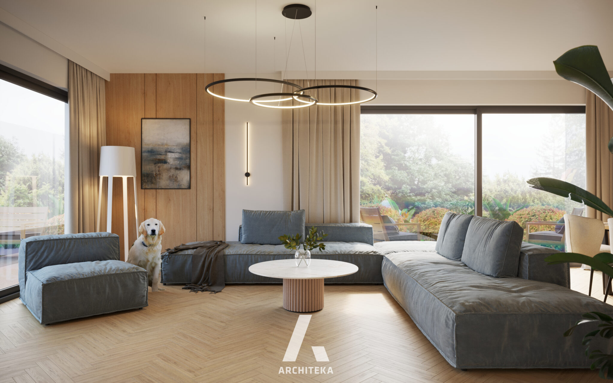 Projekt wnętrza M230 | Modern Soft - Architeka projektowanie wnętrz ...