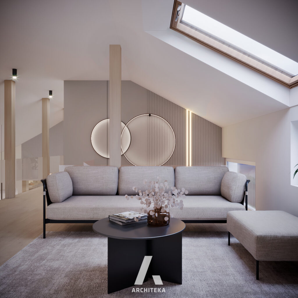 Projekt wnętrza Szczecin M150 | Modern Soft - Architeka projektowanie ...