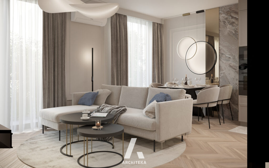 Projekt wnętrza Warszawa | Modern Classic - Architeka projektowanie ...
