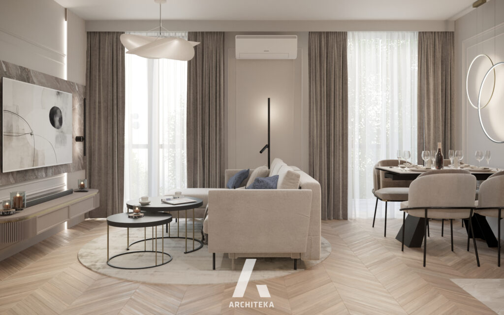 Projekt wnętrza Warszawa | Modern Classic - Architeka projektowanie ...