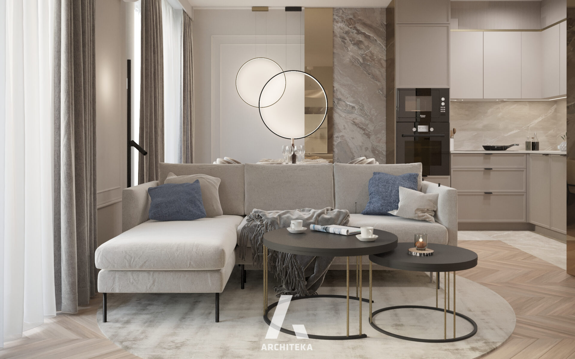 Projekt wnętrza Warszawa | Modern Classic - Architeka projektowanie ...