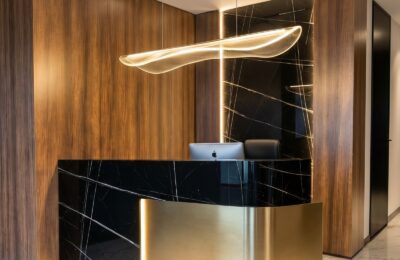 Projekt kancelarii prawnej | Modern Executive - recepcja kancelarii prawnej 1