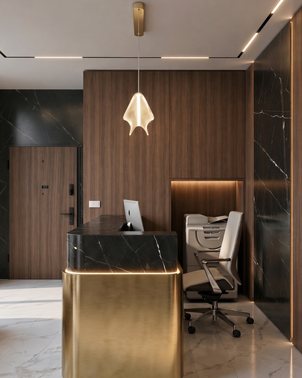 Projekt kancelarii prawnej | Modern Executive - strefa wejściowa 2