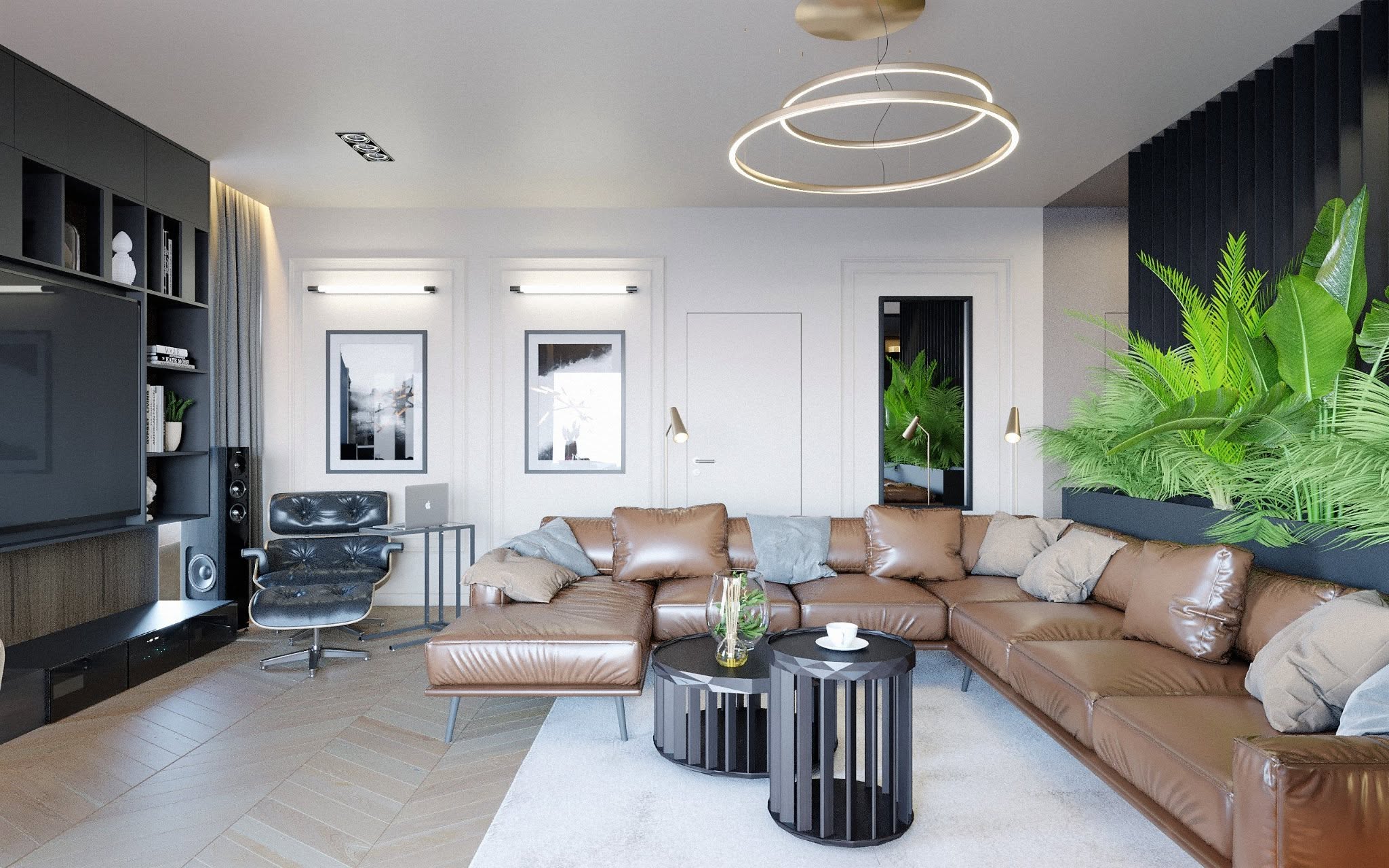 Realizacja jasnego apartamentu — Szczecin, Architeka